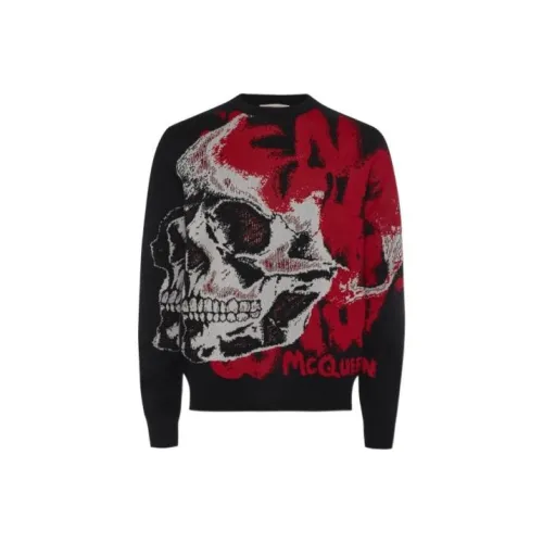 Alexander McQueen Черные Мужские Свитера