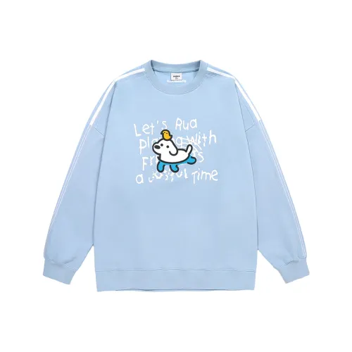 Guuka x Matsui Свитшот Унисекс Ледяной Синий