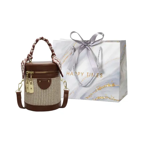 Miss Angel ПУ (полиуретан) Цилиндрическая сумка через плечо женская многоцветная