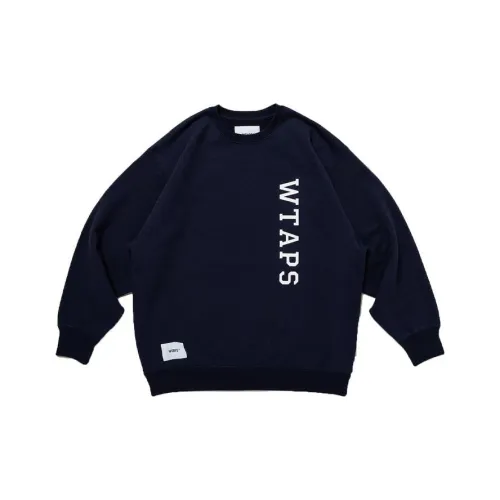 WTAPS SS23 Свитер Мужской Морской Синий