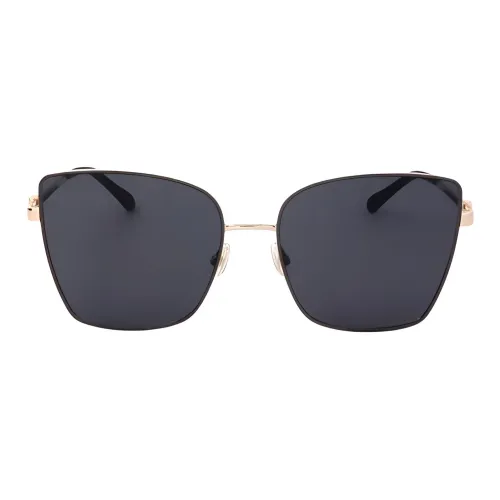 Jimmy Choo Нержавеющая сталь Бабочка Солнцезащитные очки Женские Золото