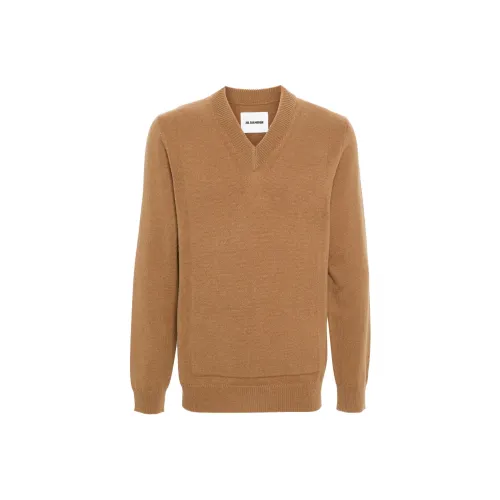 JIL SANDER SS24 Свитер Мужской Охра Умбра
