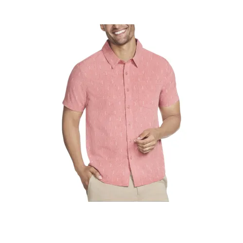 Skechers GO WALK Air Printed Short-Sleeved Shirt Men's Pink