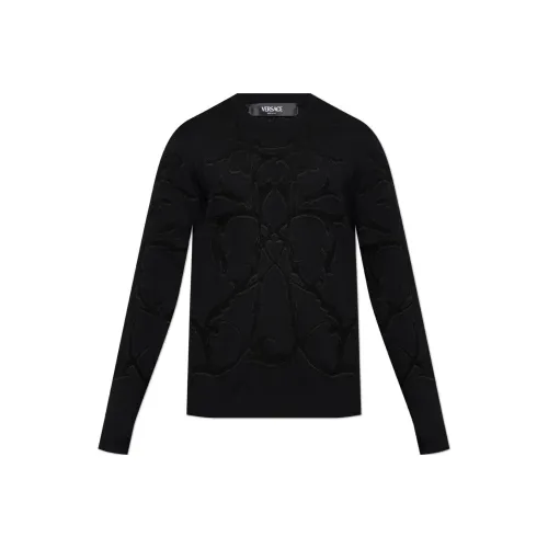 VERSACE Мужские черные свитеры