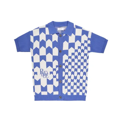 RHUDE Синий с Белым Lettering Мужские Свитеры