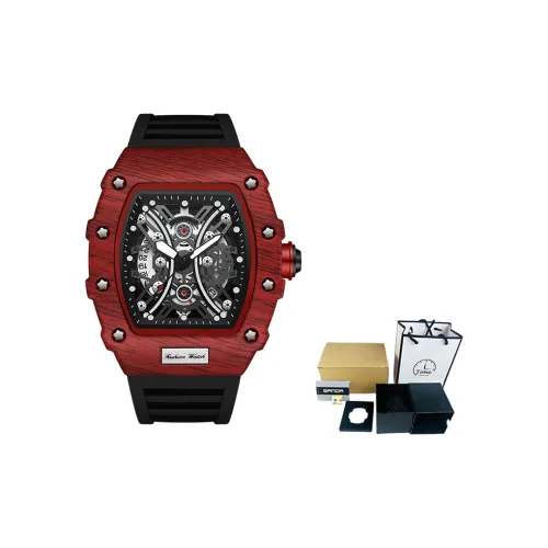 Sanda Кварцевый механизм ремешок из TPU черный циферблат мужские часы