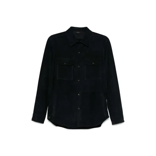 BRIONI SS24 Рубашка Мужская Midnight Blue