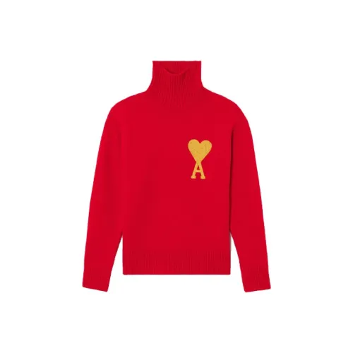 AMIPARIS Red Men's Sweaters AMIPARIS Красный Мужские Свитера