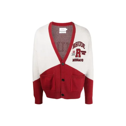 RHUDE Красный Мужской Кашемировый Свитер