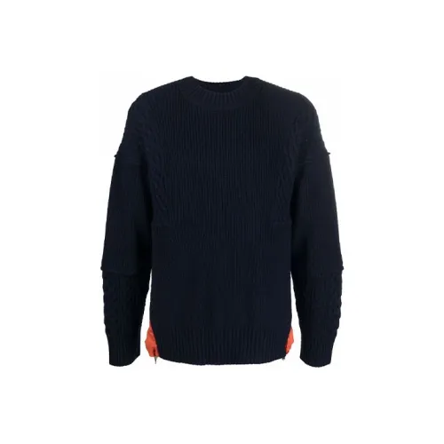 Sacai совместный бренд Черные мужские свитеры