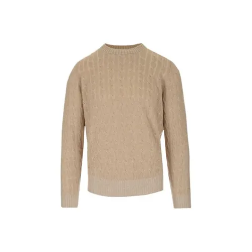 BRUNELLO CUCINELLI Бежевые Мужские Свитера