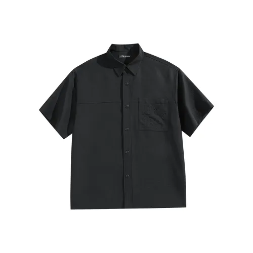 PEACEBIRD MEN Рубашка Мужская Черная Партия 1