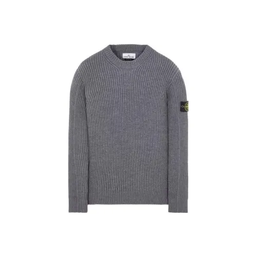 STONE ISLAND Серые Мужские Свитера