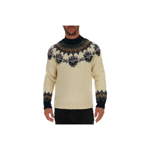 DRIES VAN NOTEN Телесный Мужской Свитера