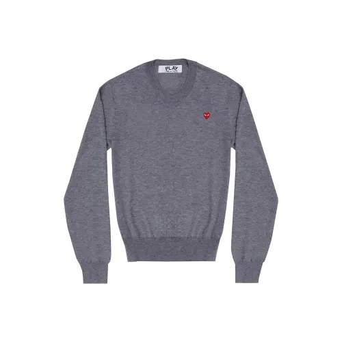 CDG Play Серый Мужской Свитеры