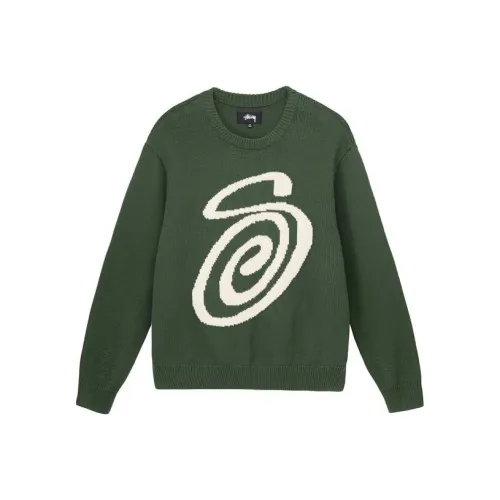 Stussy FW22 Логотип Curly S Свитер Унисекс