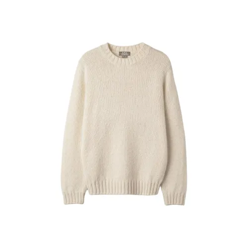 A.P.C. Joint Paragraph Белый Мужской Свитеры