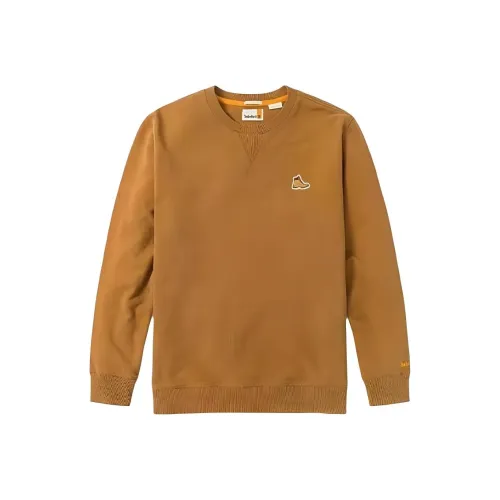 Timberland AF Boot Логотип Круглый вырез LB Толстовка Мужская Коричневая