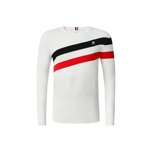 FILA ATHLETICS Нефритовый Белый Мужские Свитера