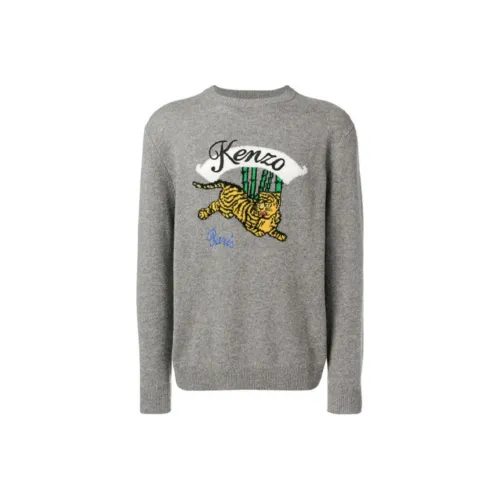 KENZO Серые Мужские Свитера