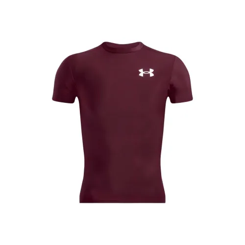 Under Armour HeatGear T-Shirt Мужской Темно-Красный 609