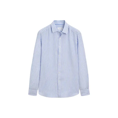 Massimo Dutti Мужские Синие Рубашки