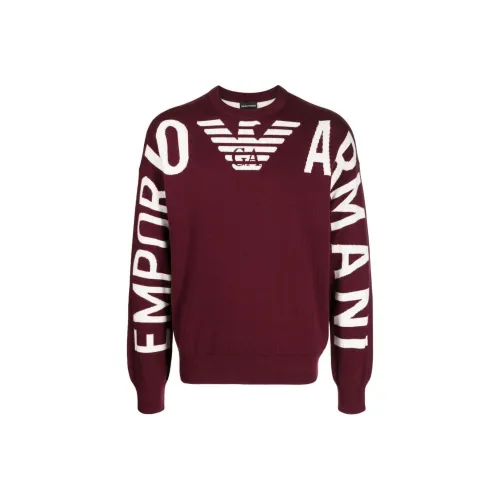 EMPORIO ARMANI FW22 Свитер Мужской Красный