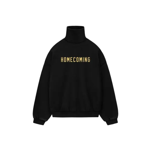 Fear of God ESSENTIALS Обсидиан Черный/Черный Мужские Свитера