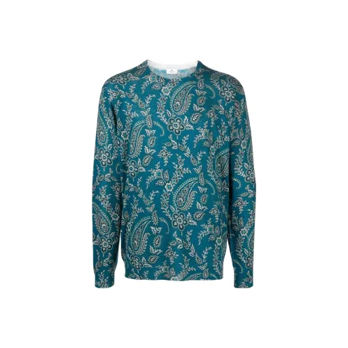 ETRO Зеленый Мужской Кашемировый Свитер