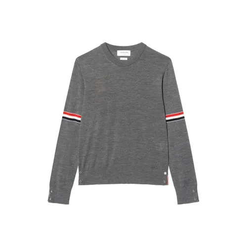 THOM BROWNE Серый Мужской Свитеры