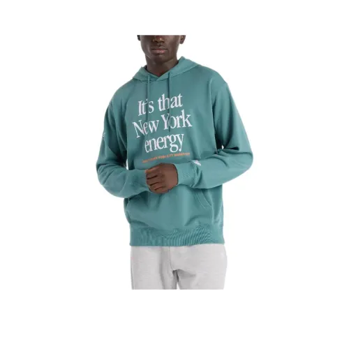 New Balance NYC MarathonFrench Махровый Graphic Толстовка Свитшот Мужской Зеленый