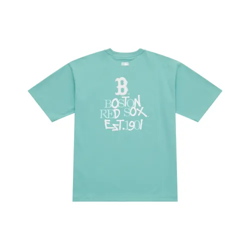 MLB Boston Red Sox Basic Collection SS25 T-Shirt Унисекс Фотиния Серый Мятно-Зеленый