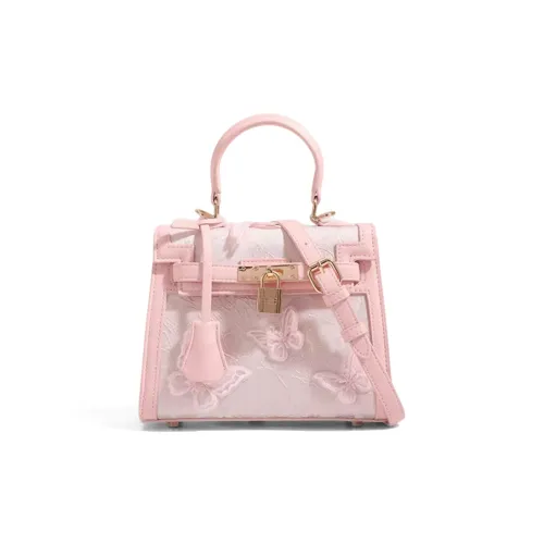 CLEVER KETCH ПУ (полиуретан) Сумка Kelly Сумка через плечо Сумка Женская Розовая Черная