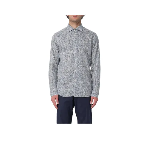 Tintoria Mattei Рубашка Мужская Серого цвета