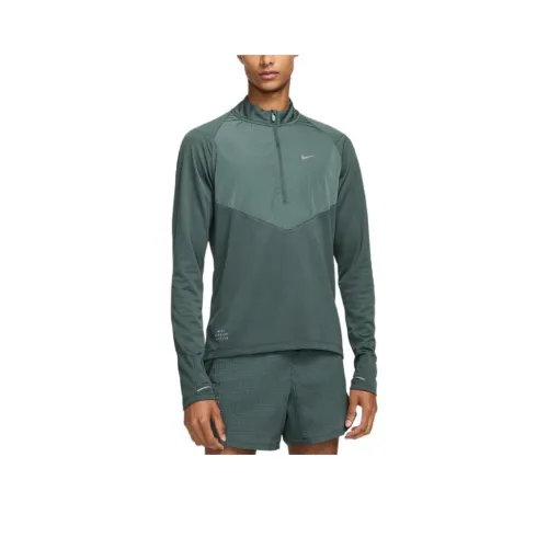 Nike Элемент Толстовка Мужской Винтажный Зеленый Темно-Серый Грязь