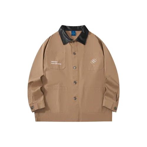 Suamoment Осенний Пара Vintage Casual Свободный крой Топ Куртка Унисекс