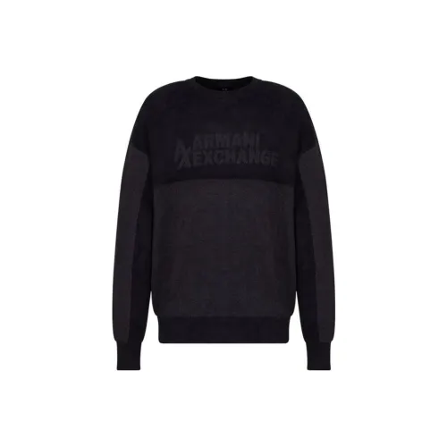 ARMANI EXCHANGE Темно-синие мужские свитеры