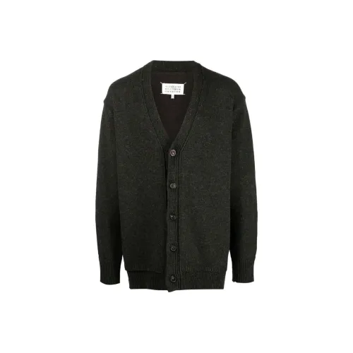 Maison Margiela Темно-зеленые Мужские Свитера