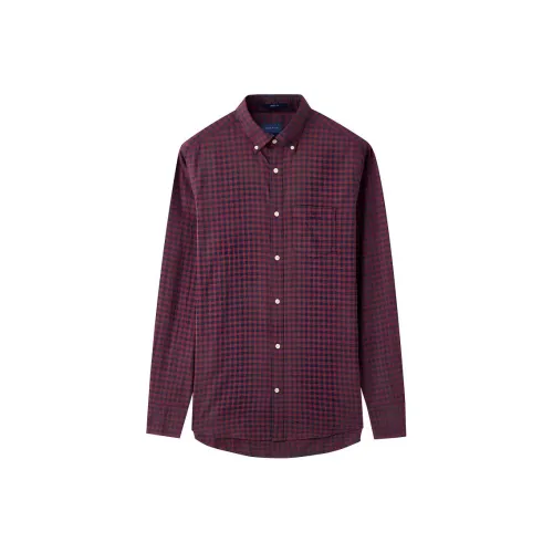 GANT Бургунди 605 Мужские Рубашки