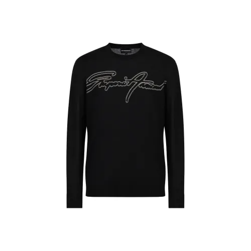 EMPORIO ARMANI SS23 Свитер Мужской Черный