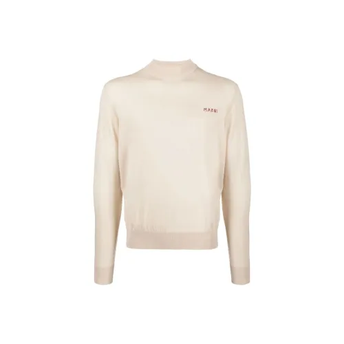 MARNI Бежевые Мужские Свитера