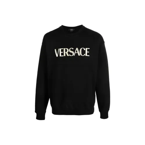 VERSACE Мужские черные свитеры