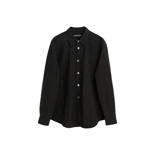 OUR LEGACY FW24 Рубашка Мужская Черная