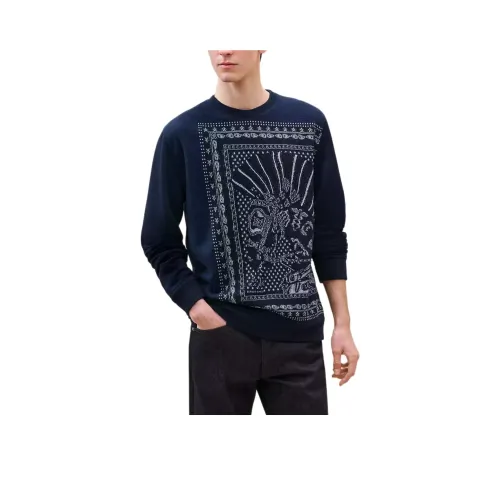 HERMES Свитер Мужской Ocean Blue