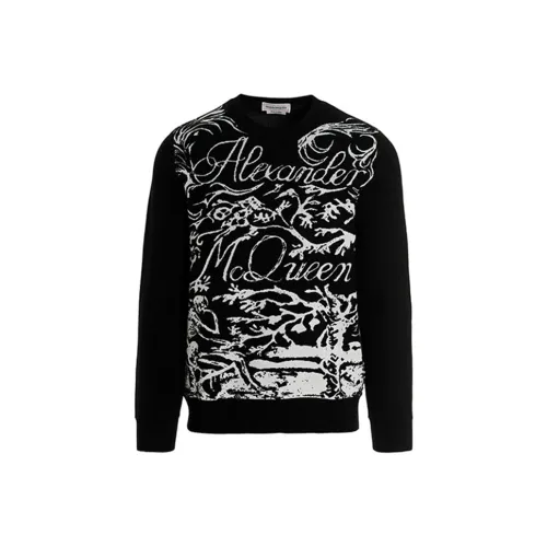 Alexander McQueen Черные Мужские Свитера