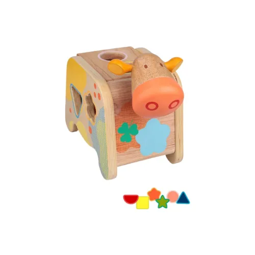 DJECO Корова Форма Цвет Сопоставление и Классификация Коробка Развивающие игрушки