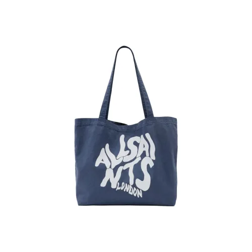 ALLSAINTS Органический хлопок с хлопком Тоут Сумка Сумка для покупок Сумка на плечо Мужской Синий