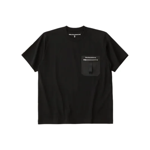 White Mountaineering Черные Мужские T-рубашки