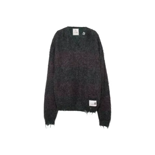 Maison Mihara Yasuhiro FW24 Свитер Мужской Уголь