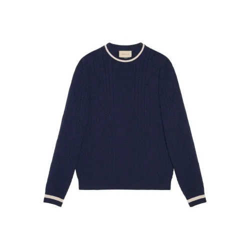 GUCCI FW22 Свитер Мужской Темно-синий